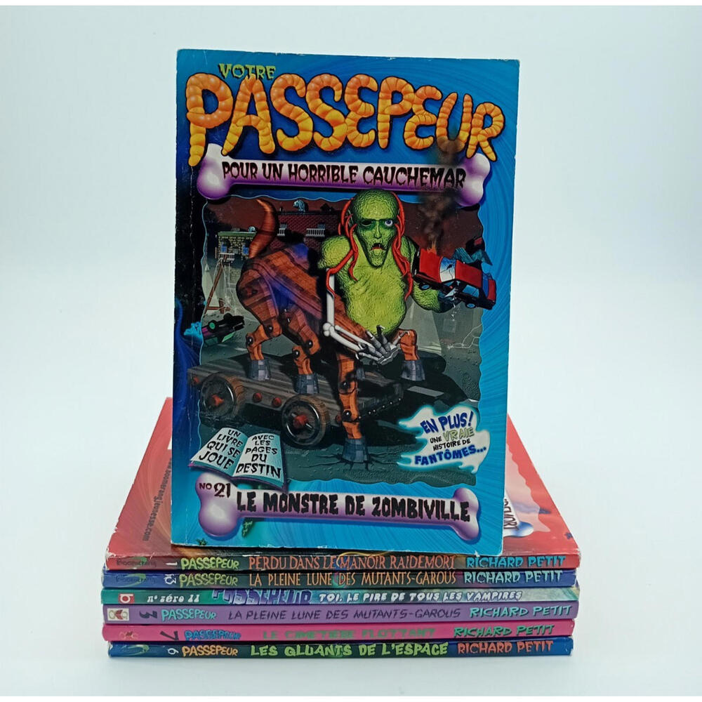 Lot de 7 Livres Passepeur – Horreur Enfants – Livres d’Halloween – French Spooky